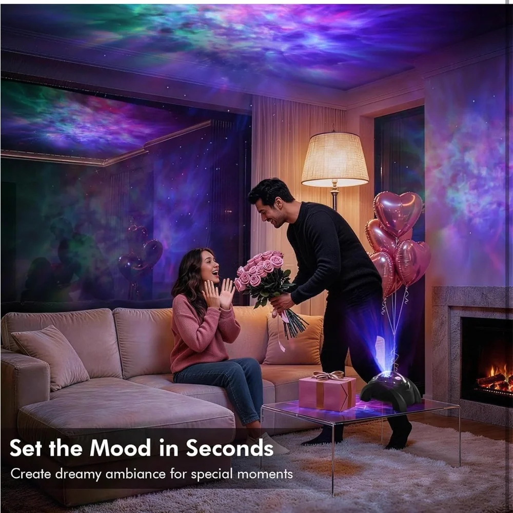 Dual lens galaxy projector